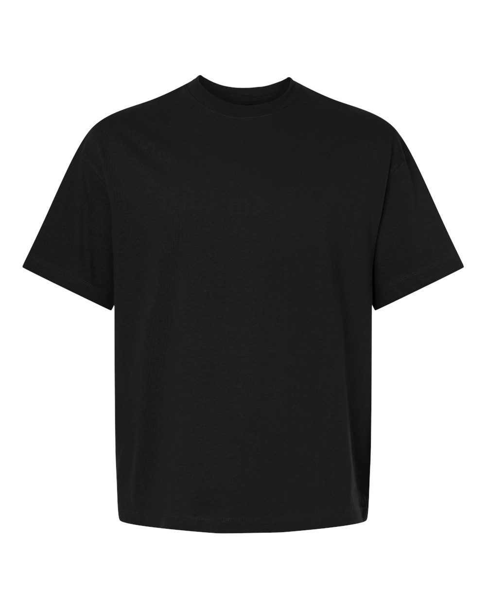 Hanes 5180R - Unisex Beefy-T® Retro Street T-Shirt — Black (flat)