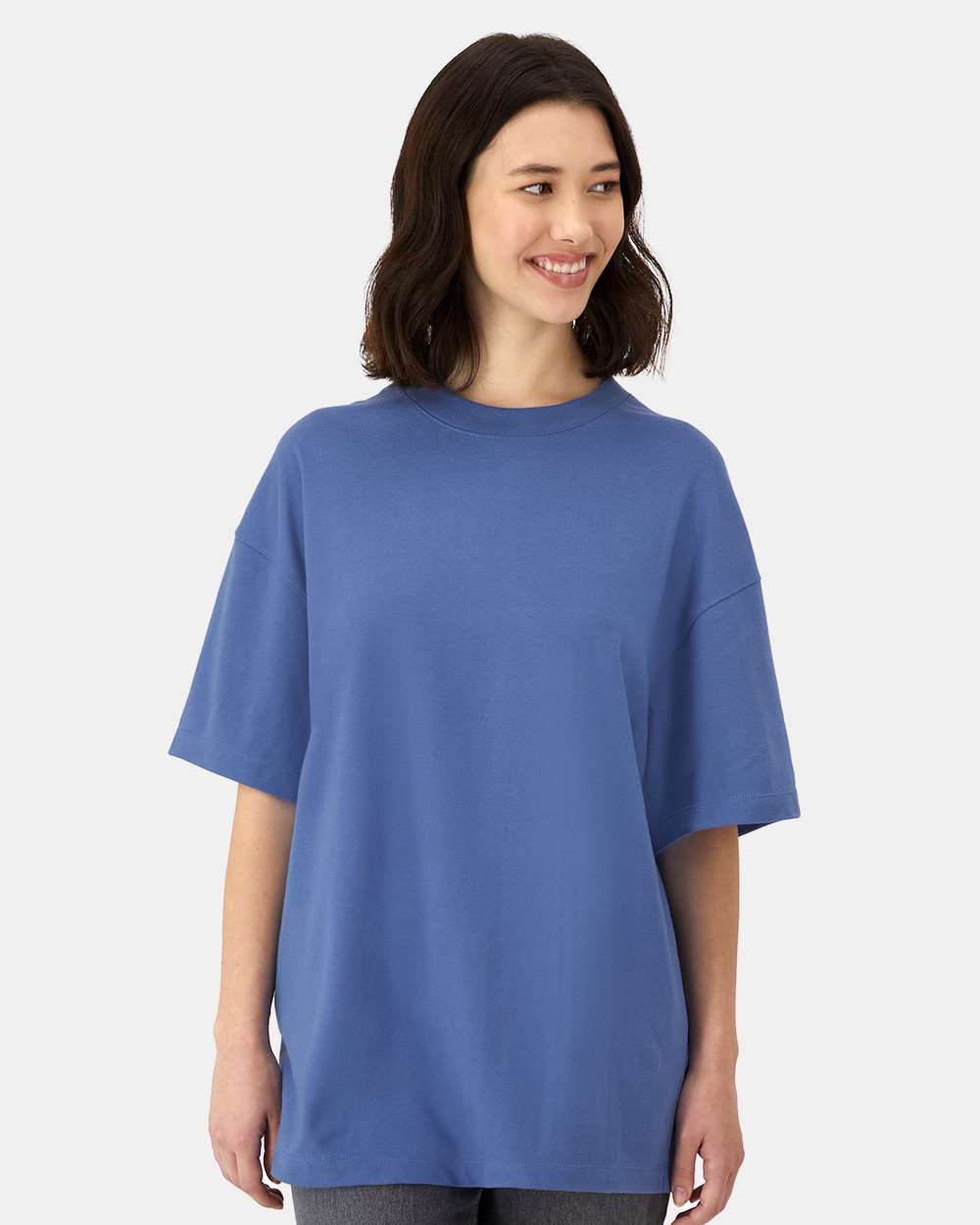 Hanes 5180R - Unisex Beefy-T® Retro Street T-Shirt — Denim Blue