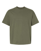 Hanes 5180R - Unisex Beefy-T® Retro Street T-Shirt — Fatigue Green (flat)