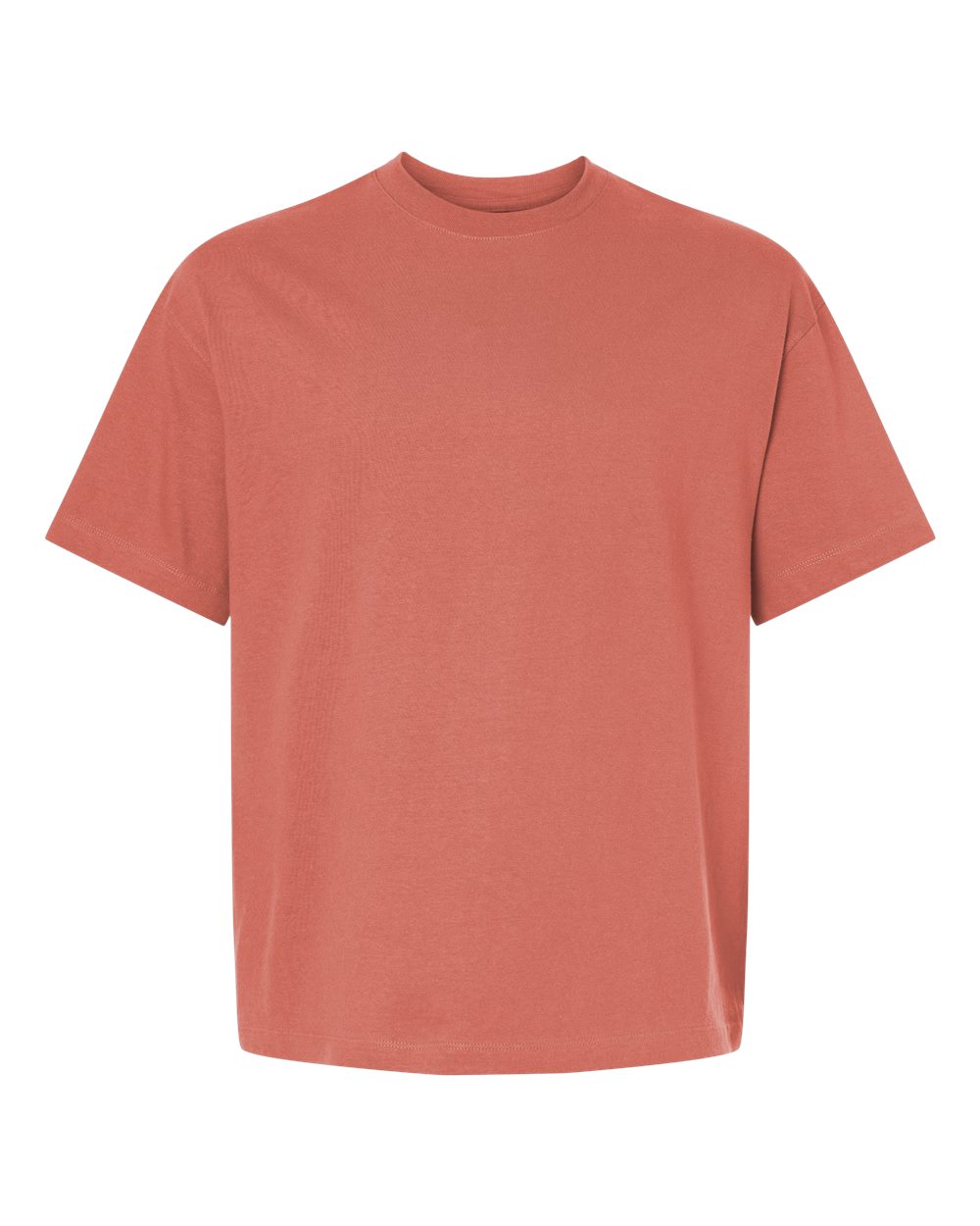 Hanes 5180R - Unisex Beefy-T® Retro Street T-Shirt — Picante Pink (flat)