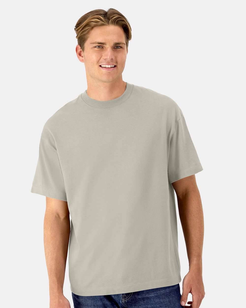 Hanes 5180R - Unisex Beefy-T® Retro Street T-Shirt — Sand