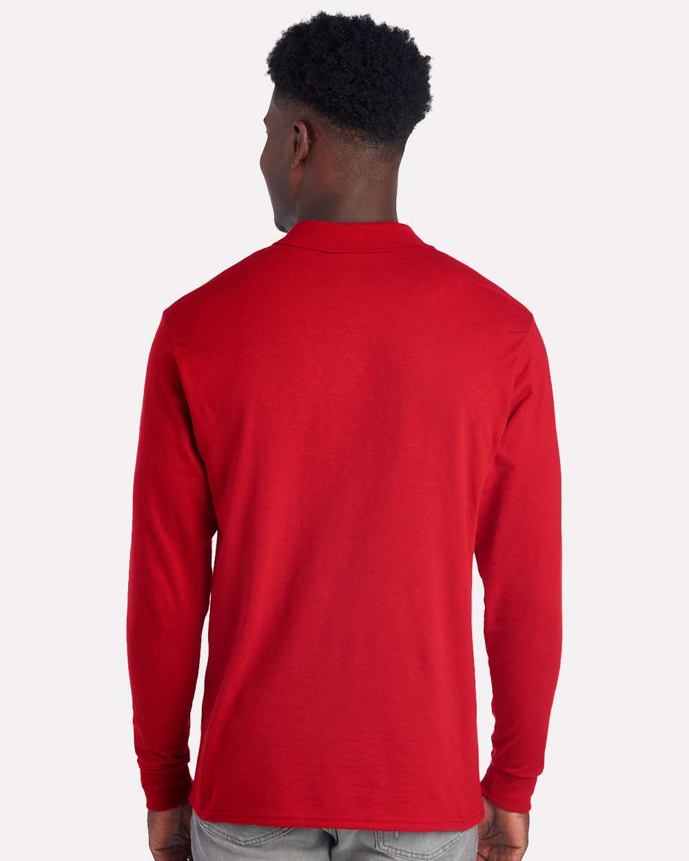 JERZEES 437LR - Men's Dri-Power® Long Sleeve Polo - True Red