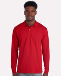 JERZEES 437LR - Men's Dri-Power® Long Sleeve Polo - True Red