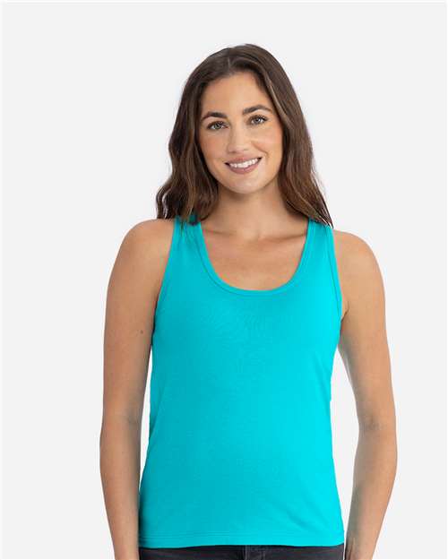Next Level 3933 - Women's Cotton Tank - Tahiti Blue