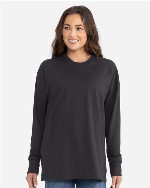 Next Level 7211 - Unisex Heavyweight Long Sleeve T-Shirt - Graphite Black