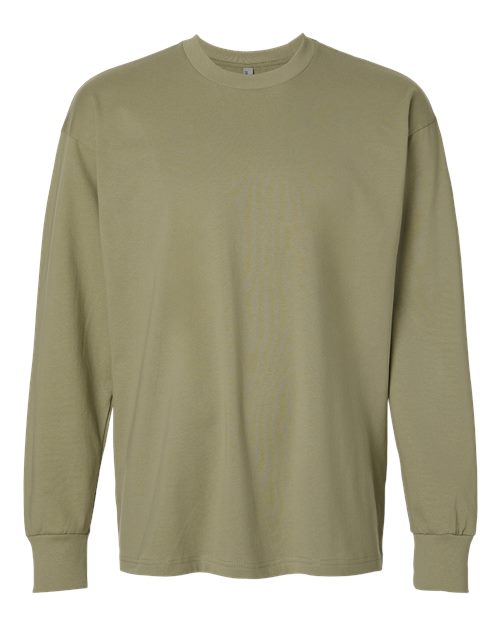 Next Level 7211 - Unisex Heavyweight Long Sleeve T-Shirt - Light Olive
