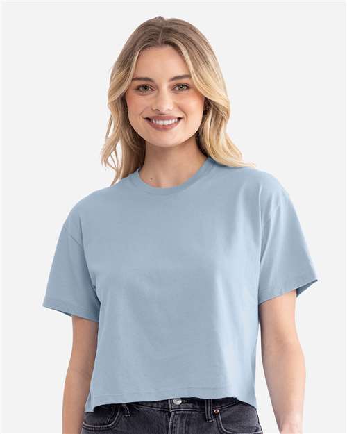 Next Level 1580 - Women's Ideal Crop Top - Stonewash Denim