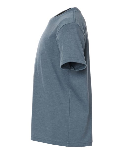 Next Level 3312 - Youth CVC T-Shirt - Heather Slate Blue