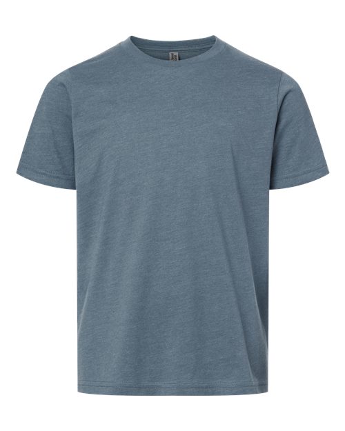 Next Level 3312 - Youth CVC T-Shirt - Heather Slate Blue