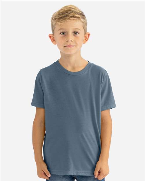 Next Level 3312 - Youth CVC T-Shirt - Heather Slate Blue