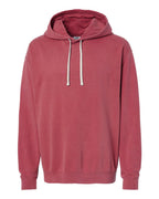Comfort Colors 1467 — Unisex Garment-Dyed Lightweight Hooded Sweatshirt — Crimson (flat)