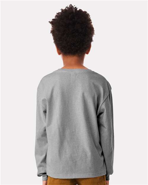 BELLA + CANVAS 3511Y - Youth 6oz. Heavyweight Long Sleeve Tee - Athletic Heather