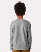 BELLA + CANVAS 3511Y - Youth 6oz. Heavyweight Long Sleeve Tee - Athletic Heather