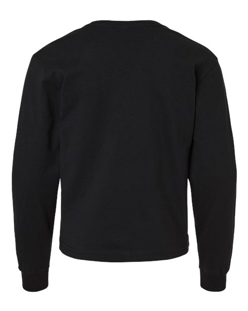 BELLA + CANVAS 3511Y - Youth 6oz. Heavyweight Long Sleeve Tee - Black
