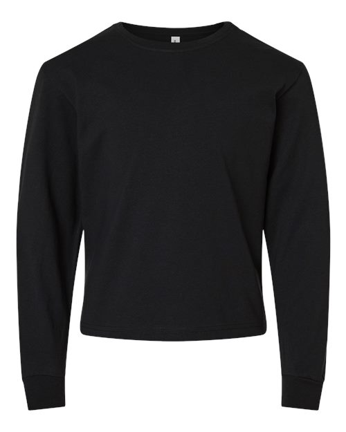 BELLA + CANVAS 3511Y - Youth 6oz. Heavyweight Long Sleeve Tee - Black