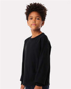 BELLA + CANVAS 3511Y - Youth 6oz. Heavyweight Long Sleeve Tee - Black