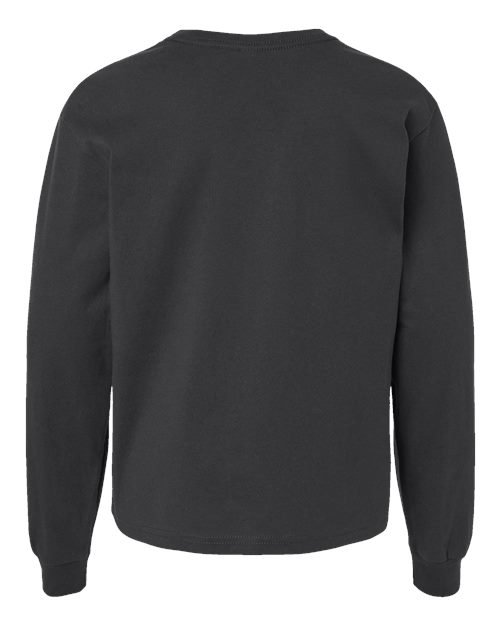 BELLA + CANVAS 3511Y - Youth 6oz. Heavyweight Long Sleeve Tee - Dark Grey