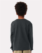 BELLA + CANVAS 3511Y - Youth 6oz. Heavyweight Long Sleeve Tee - Dark Grey