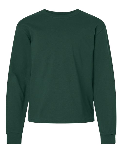 BELLA + CANVAS 3511Y - Youth 6oz. Heavyweight Long Sleeve Tee - Forest