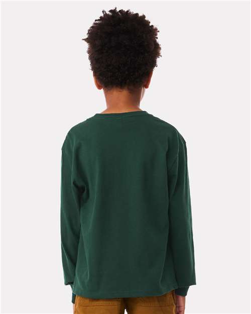 BELLA + CANVAS 3511Y - Youth 6oz. Heavyweight Long Sleeve Tee - Forest