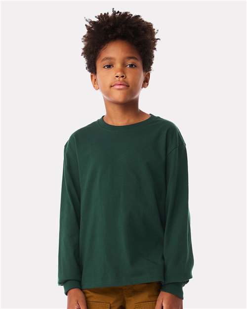 BELLA + CANVAS 3511Y - Youth 6oz. Heavyweight Long Sleeve Tee - Forest