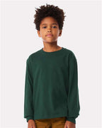 BELLA + CANVAS 3511Y - Youth 6oz. Heavyweight Long Sleeve Tee - Forest