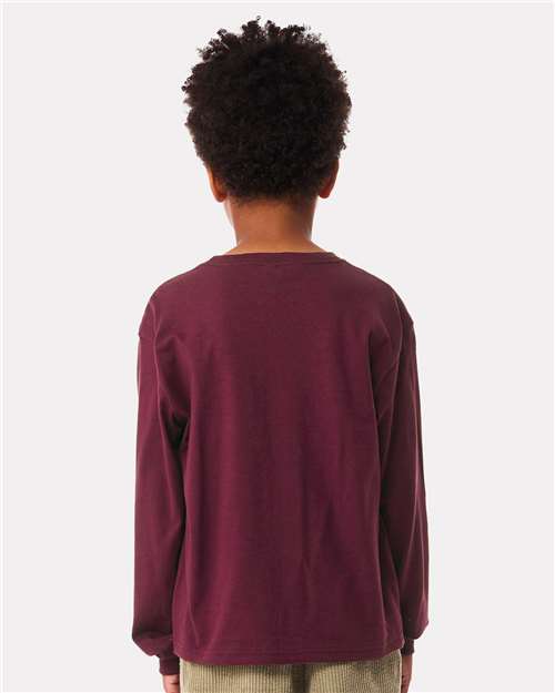 BELLA + CANVAS 3511Y - Youth 6oz. Heavyweight Long Sleeve Tee - Maroon