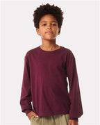 BELLA + CANVAS 3511Y - Youth 6oz. Heavyweight Long Sleeve Tee - Maroon