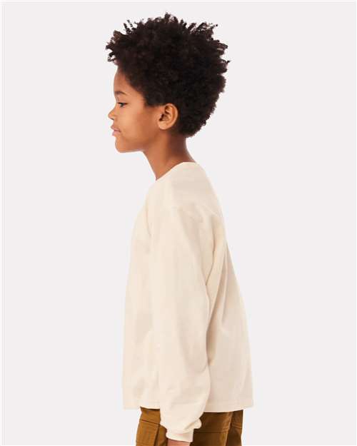 BELLA + CANVAS 3511Y - Youth 6oz. Heavyweight Long Sleeve Tee - Natural
