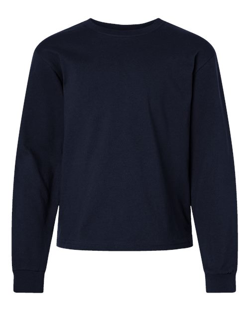 BELLA + CANVAS 3511Y - Youth 6oz. Heavyweight Long Sleeve Tee - Navy