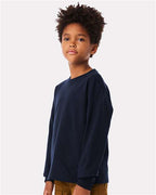 BELLA + CANVAS 3511Y - Youth 6oz. Heavyweight Long Sleeve Tee - Navy