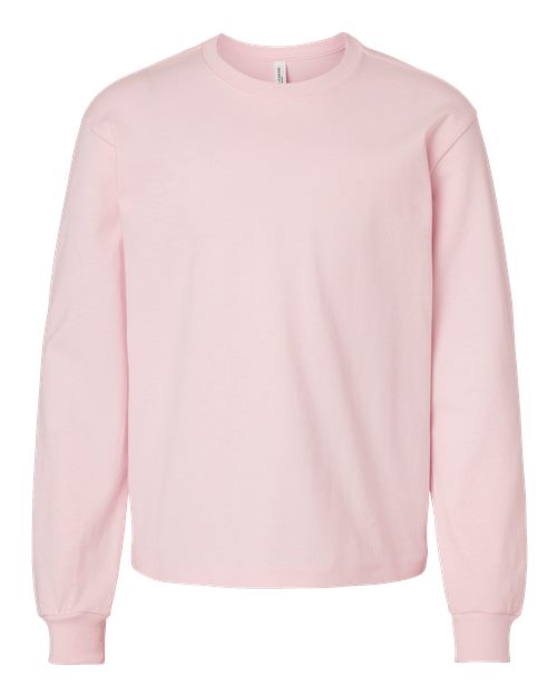 BELLA + CANVAS 3511Y - Youth 6oz. Heavyweight Long Sleeve Tee - Soft Pink