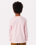 BELLA + CANVAS 3511Y - Youth 6oz. Heavyweight Long Sleeve Tee - Soft Pink