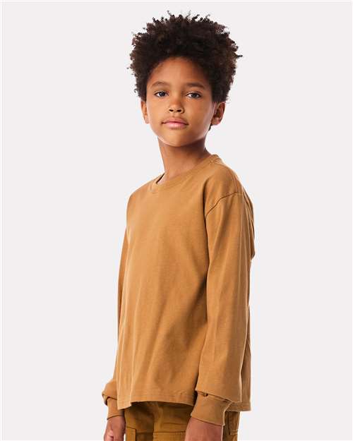 BELLA + CANVAS 3511Y - Youth 6oz. Heavyweight Long Sleeve Tee - Toast