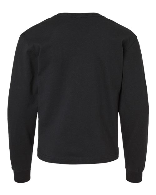 BELLA + CANVAS 3511Y - Youth 6oz. Heavyweight Long Sleeve Tee - Vintage Black