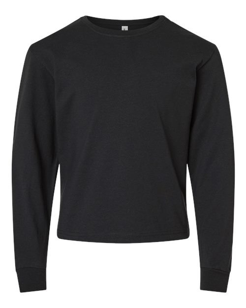 BELLA + CANVAS 3511Y - Youth 6oz. Heavyweight Long Sleeve Tee - Vintage Black