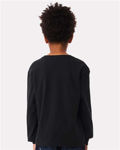 BELLA + CANVAS 3511Y - Youth 6oz. Heavyweight Long Sleeve Tee - Vintage Black