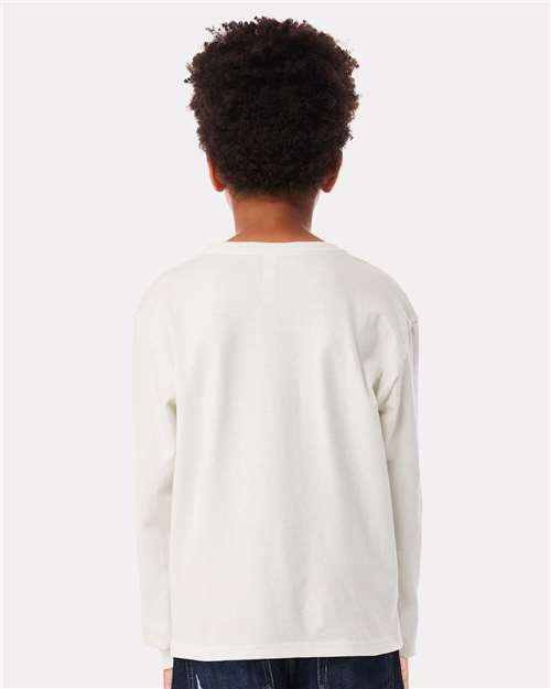 BELLA + CANVAS 3511Y - Youth 6oz. Heavyweight Long Sleeve Tee - Vintage White