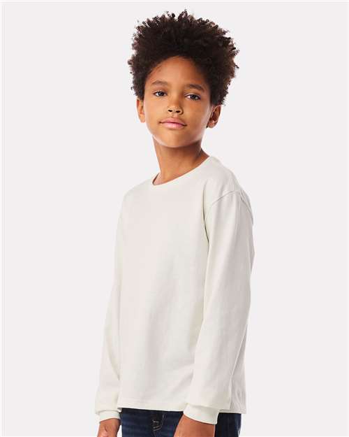 BELLA + CANVAS 3511Y - Youth 6oz. Heavyweight Long Sleeve Tee - Vintage White
