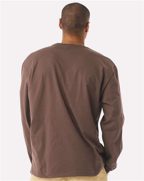 BELLA + CANVAS 4651 - Unisex 7.5 oz Heavyweight Long Sleeve Tee - Cocoa