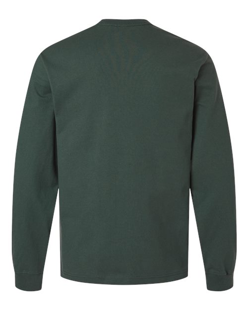 BELLA + CANVAS 4651 - Unisex 7.5 oz Heavyweight Long Sleeve Tee - Hunter Green