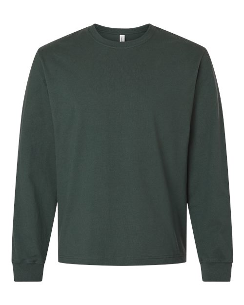 BELLA + CANVAS 4651 - Unisex 7.5 oz Heavyweight Long Sleeve Tee - Hunter Green