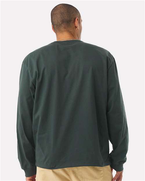 BELLA + CANVAS 4651 - Unisex 7.5 oz Heavyweight Long Sleeve Tee - Hunter Green