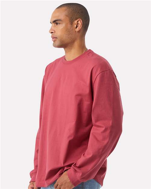 BELLA + CANVAS 4651 - Unisex 7.5 oz Heavyweight Long Sleeve Tee - Vintage Red