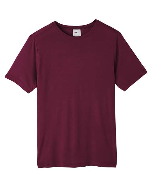 CORE365 CE111 - Unisex Fusion ChromaSoftTM Performance T-Shirt - Burgundy