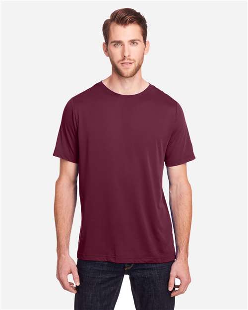 CORE365 CE111 - Unisex Fusion ChromaSoftTM Performance T-Shirt - Burgundy