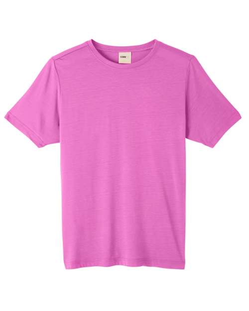CORE365 CE111 - Unisex Fusion ChromaSoftTM Performance T-Shirt - Charity Pink