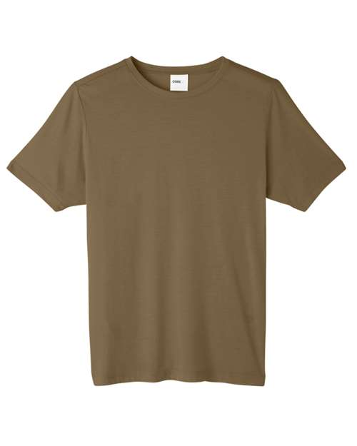 CORE365 CE111 - Unisex Fusion ChromaSoftTM Performance T-Shirt - Coyote Brown