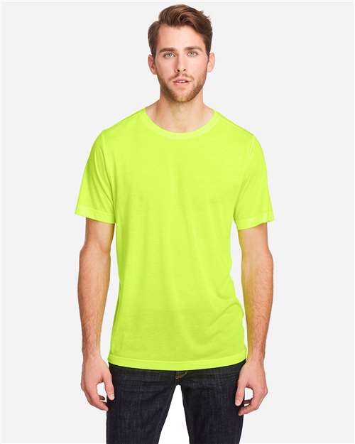 CORE365 CE111 - Unisex Fusion ChromaSoftTM Performance T-Shirt - Safety Yellow