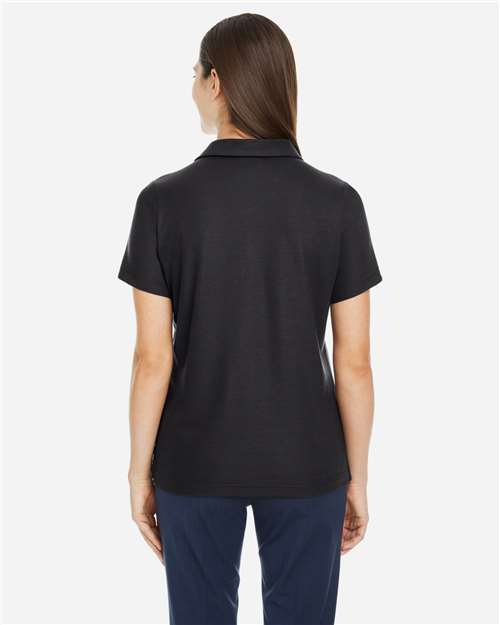 CORE365 CE112W - Women's Fusion ChromaSoftTM Pique Polo - Black